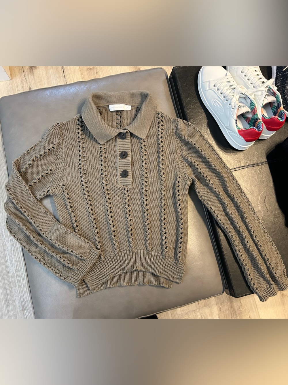 Jonathan Simkhai Openwork Knit Sweater